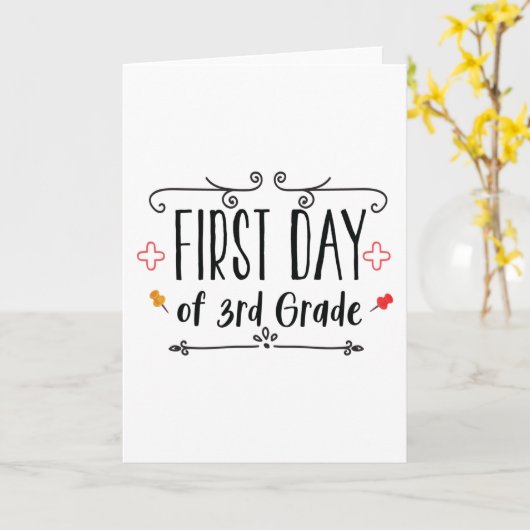 Erster Tag der dritten Stufe Karte (Gelbe Blume)