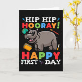 Erster Tag der ersten Klasse Karte (Gelbe Blume)