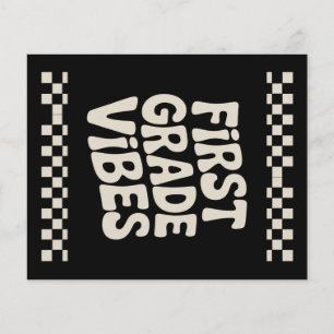 Erster Tag der ersten Klasse Vibes zurück zur Schu Flyer