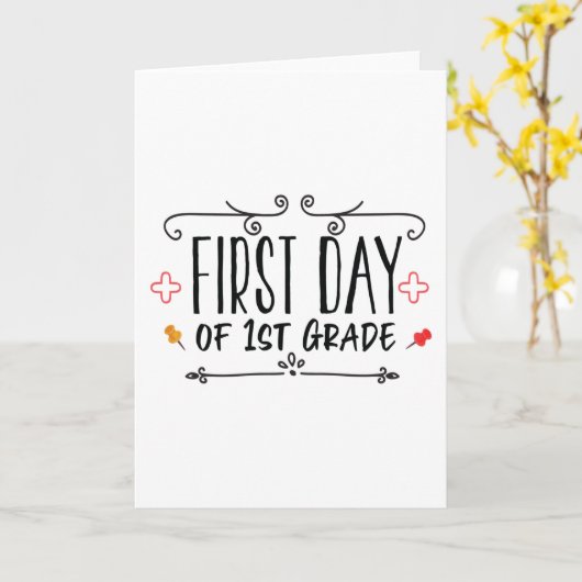 Erster Tag der ersten Stufe Karte (Gelbe Blume)