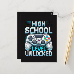 Erster Tag der High School-Stufe freigeschaltet Postkarte