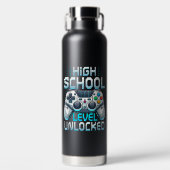 Erster Tag der High School-Stufe freigeschaltet Trinkflasche (Vorderseite)