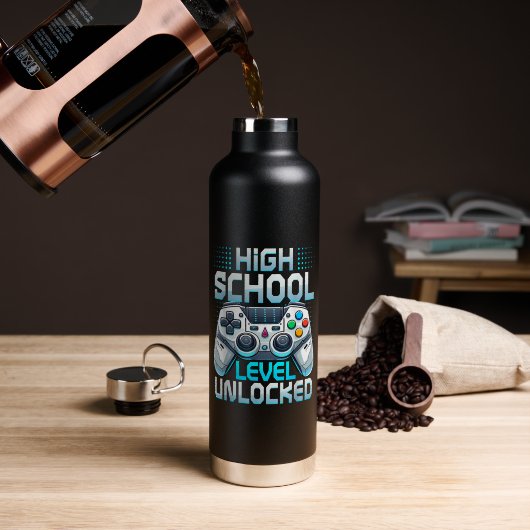 Erster Tag der High School-Stufe freigeschaltet Trinkflasche (Kaffee (gedreht))