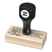 erster Tag der Rücksendeadresse Gummistempel (Stempel)
