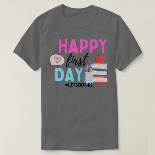 Erster Tag der Schule 3 T-Shirt (Design vorne)
