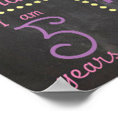 Erster Tag der Schule Chalkboard Poster (Ecke)