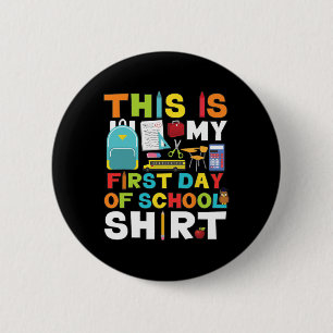 Erster Tag der Schule für Mädchen Button