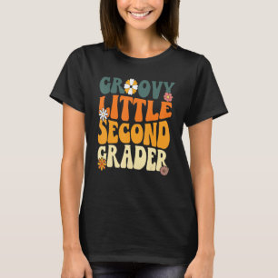 Erster Tag der Schule Groovy Kleine zweite Klasse T-Shirt