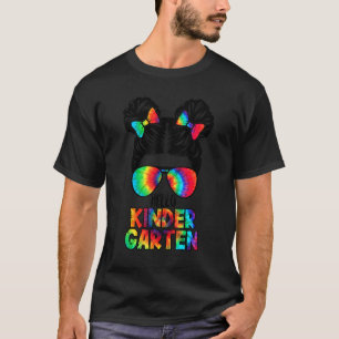 Erster Tag der Schule Kindergarten Gefärbte Krawat T-Shirt