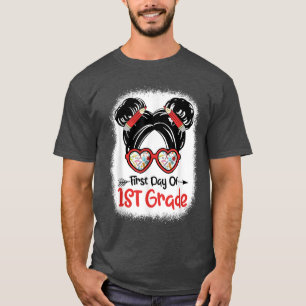 Erster Tag der Schule Mädchen von mir bun ersten T T-Shirt