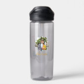 Erster Tag der Schule Wasser Flasche mit Namen (Rückseite)