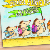 Erster Tag der Schulpostkarte von Nicole Janes Postkarte