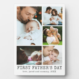 Erster Tag der Väter 5 FotoCollage Fotoplatte