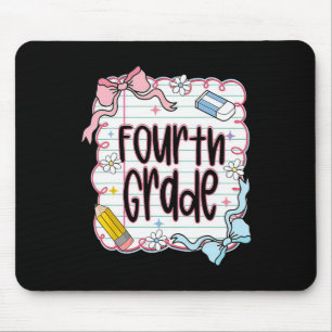 Erster Tag der vierten Klasse Coquette-Schleife fü Mousepad