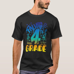 Erster Tag der vierten Klasse zurück zur Schule T-Shirt