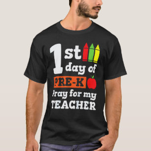 Erster Tag der Vorschule für Kinder, bete für mein T-Shirt
