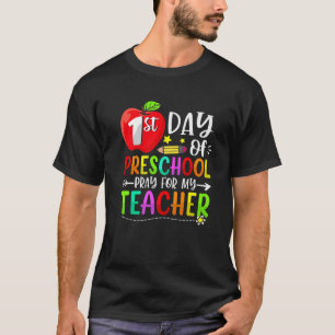 Erster Tag der Vorschule für meinen Lehrer zurück T-Shirt