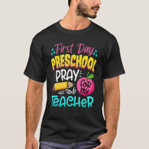 Erster Tag der Vorschule für meinen Lehrer zurück T-Shirt