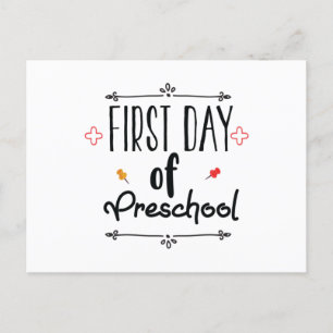 Erster Tag der Vorschule Postkarte