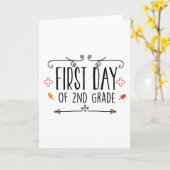 Erster Tag der zweiten Klasse Karte (Gelbe Blume)