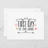 Erster Tag der zweiten Klasse Postkarte (Vorne/Hinten)