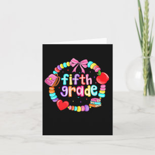 Erster Tag des 5ten Grade Freundschaftsbracelet zu Karte