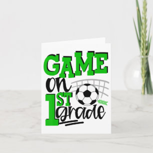 Erster Tag des Fußballs erster Schultag bis Schule Karte