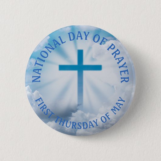 Erster Tag des Gebets religiöser Feiertag Button (Vorderseite)