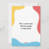 Erster Tag des Geschenkkarteninhabers Feiertagskarte (Rückseite)