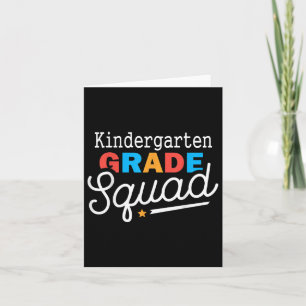 Erster Tag des Kindergarten-Squad-Lehrers zurück z Karte