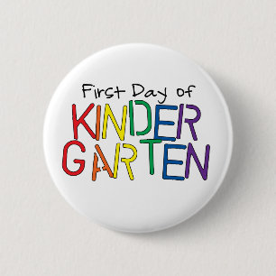 Erster Tag des Kindergartens Button