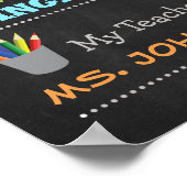 Erster Tag des Kinderposter-Fotos Poster (Ecke)