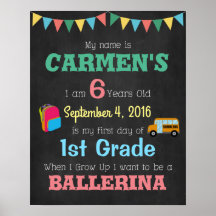 Erster Tag des Kinderposter-Fotos