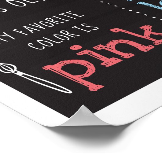 Erster Tag des Schulposters Poster (Ecke)