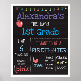 Erster Tag des Schulposters Poster