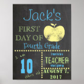 Erster Tag des Schulposters Poster (Vorne)