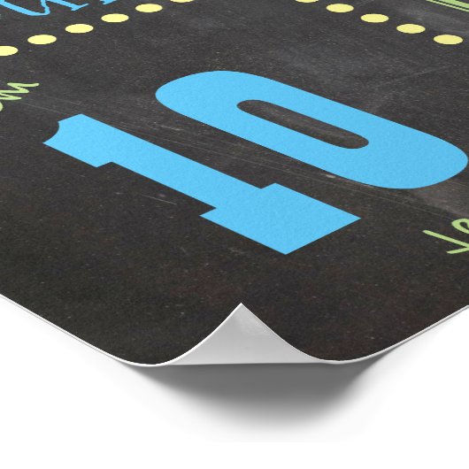 Erster Tag des Schulposters Poster (Ecke)