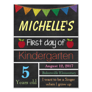 Erster Tag des Schulzeichens, Schultafel-Zeichen Fotodruck