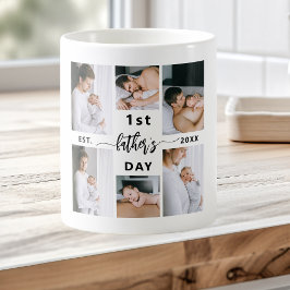 Erster Tag des Vaters 6 FotoCollage Kaffeetasse