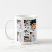 Erster Tag des Vaters 6 FotoCollage Kaffeetasse (Links)