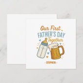 Erster Tag des Vaters - Beer & Baby Flasche (Vorne/Hinten)