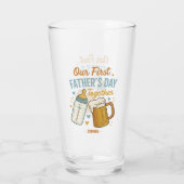Erster Tag des Vaters - Beer & Baby Flasche Glas (Rückseite)
