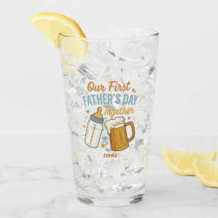 Erster Tag des Vaters - Beer & Baby Flasche Glas