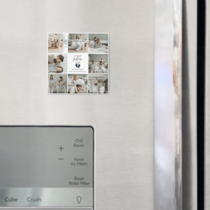 Erster Tag des Vaters - Kinderfußabdrücke und blau Magnet