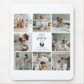 Erster Tag des Vaters - Kinderfußabdrücke und rosa Mousepad (Vorne)