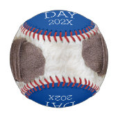 Erster Tag des Vaters, Vatertag Foto Baseball (Vorderseite)