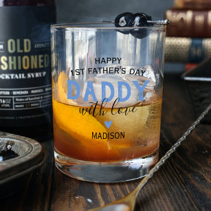 Erster Tag des Vaters Whiskyglas