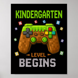 Erster Tag im Kindergarten beginnt, zurück zur Sch Poster