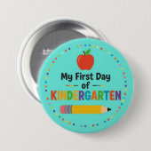 Erster Tag im Kindergarten Button (Vorne & Hinten)