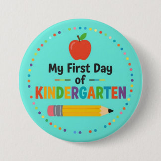 Erster Tag im Kindergarten Button